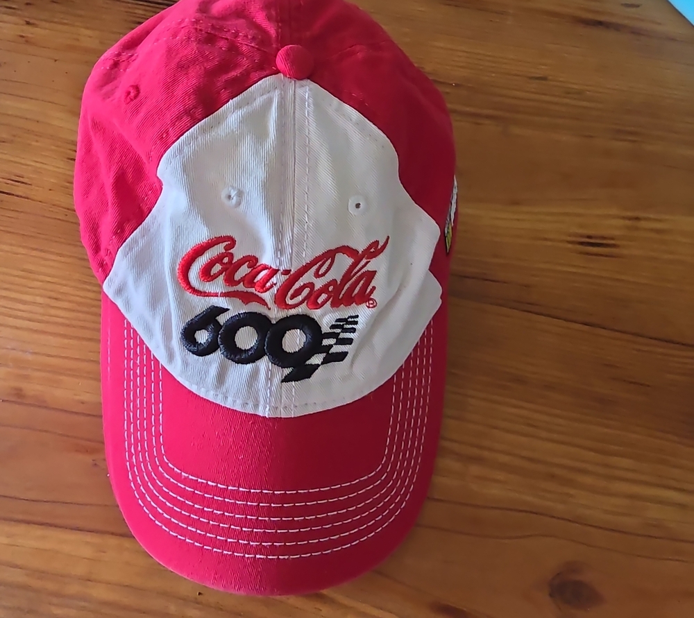 Coca Cola Red and White Racing '600' Logo Cap